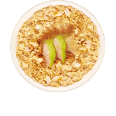 Овсяная каша с яблоком и корицей