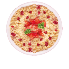 Овсяная каша с клубникой